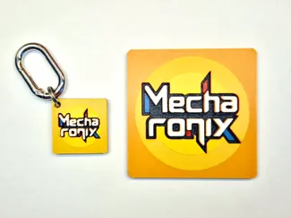 Mecharonix Logo Keychain & Plaque Chroma Canvas