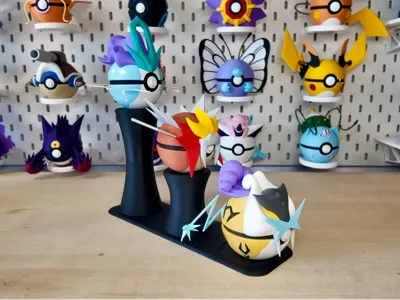 3 Tier Pokeball Display Stand 