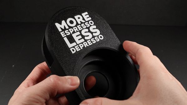 "More Espresso, Less Depresso" desk mug holder