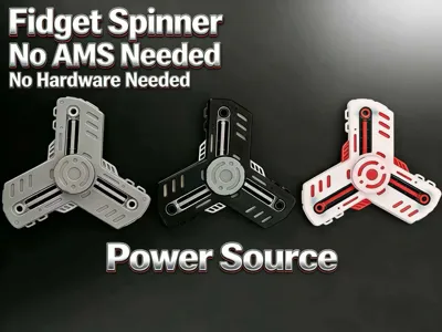 Fidget Spinner (no hardware, AMS, Print in Place)