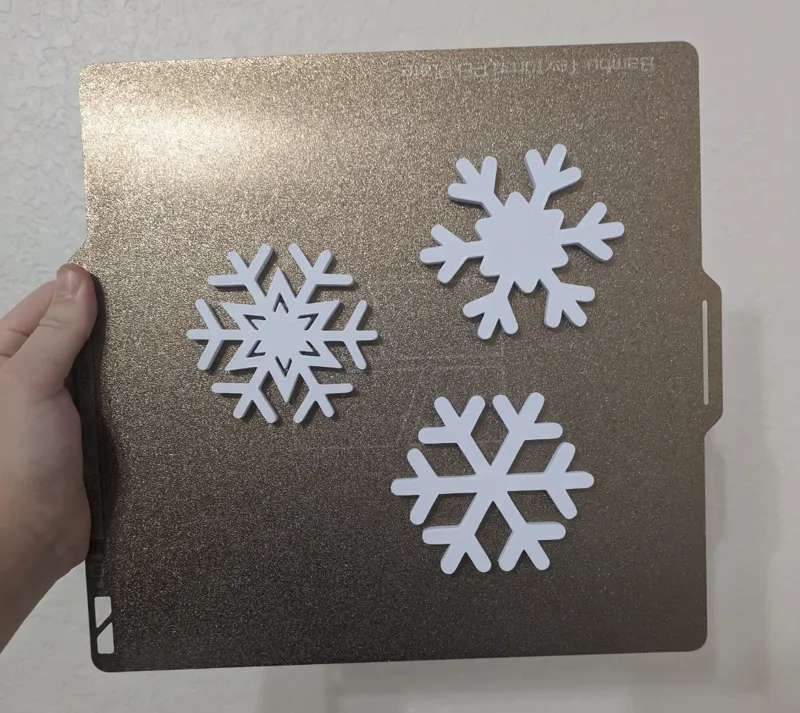 magnet insert snowflake 5x3 magnet slots