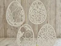 Œufs décoratifs de Pâques avec lapin — photo 1