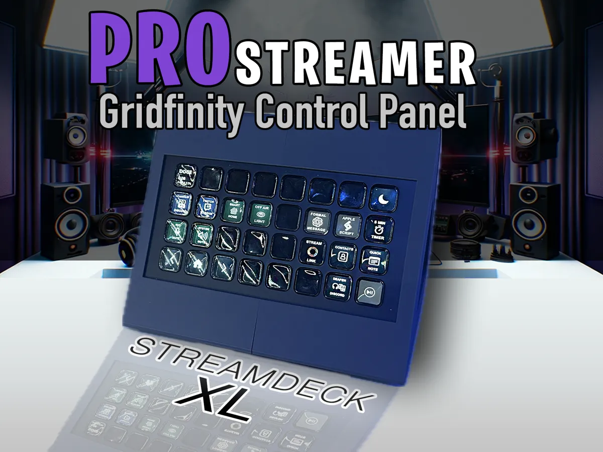 Pro Streamer XL Control Panel - Free 3D Print Model - MakerWorld