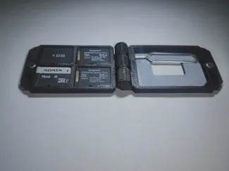 Print in place SD card holder /w magnets