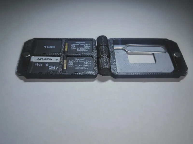 Print in place SD card holder /w magnets