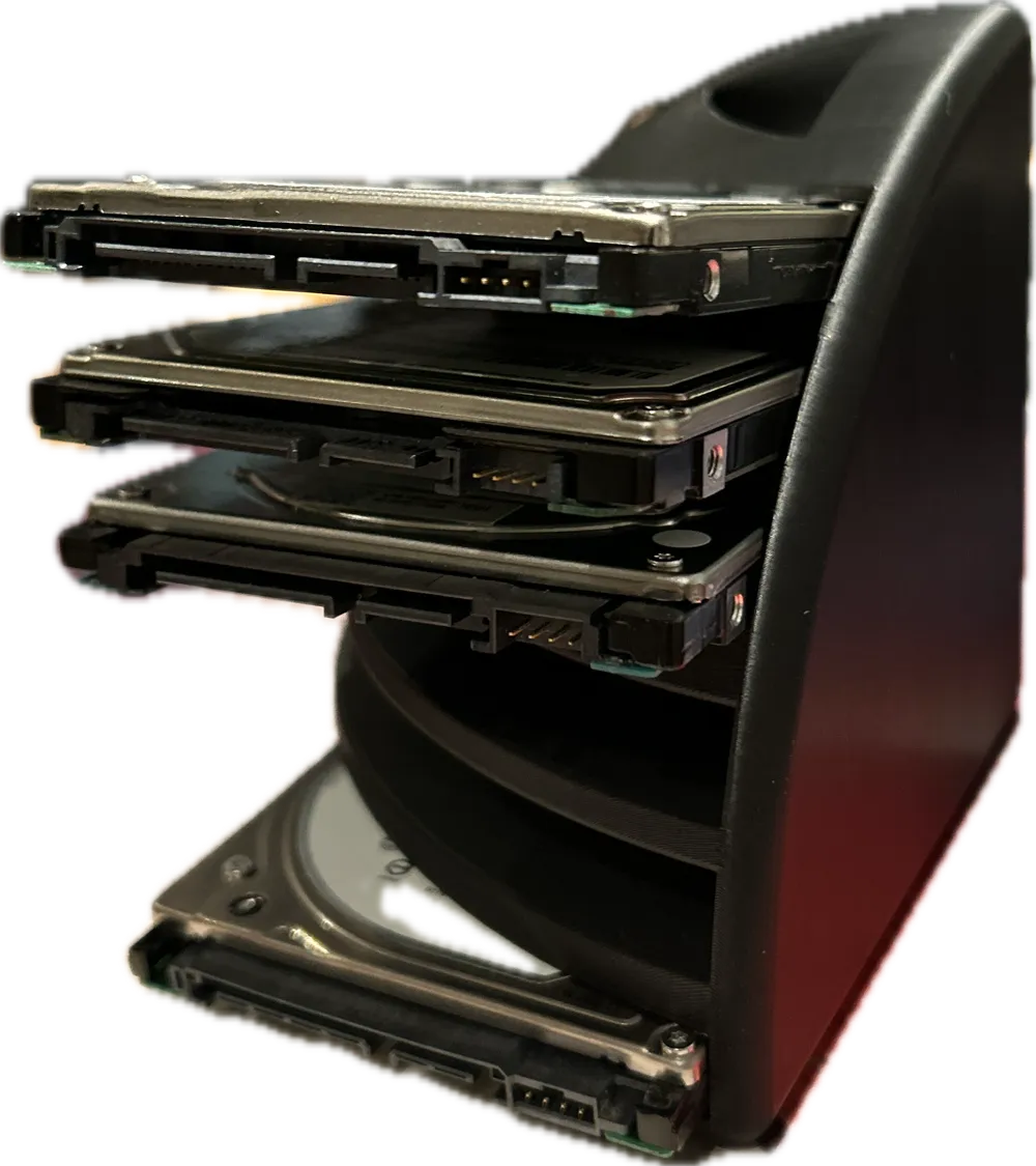 HDD storage rack - Free 3D Print Model - MakerWorld