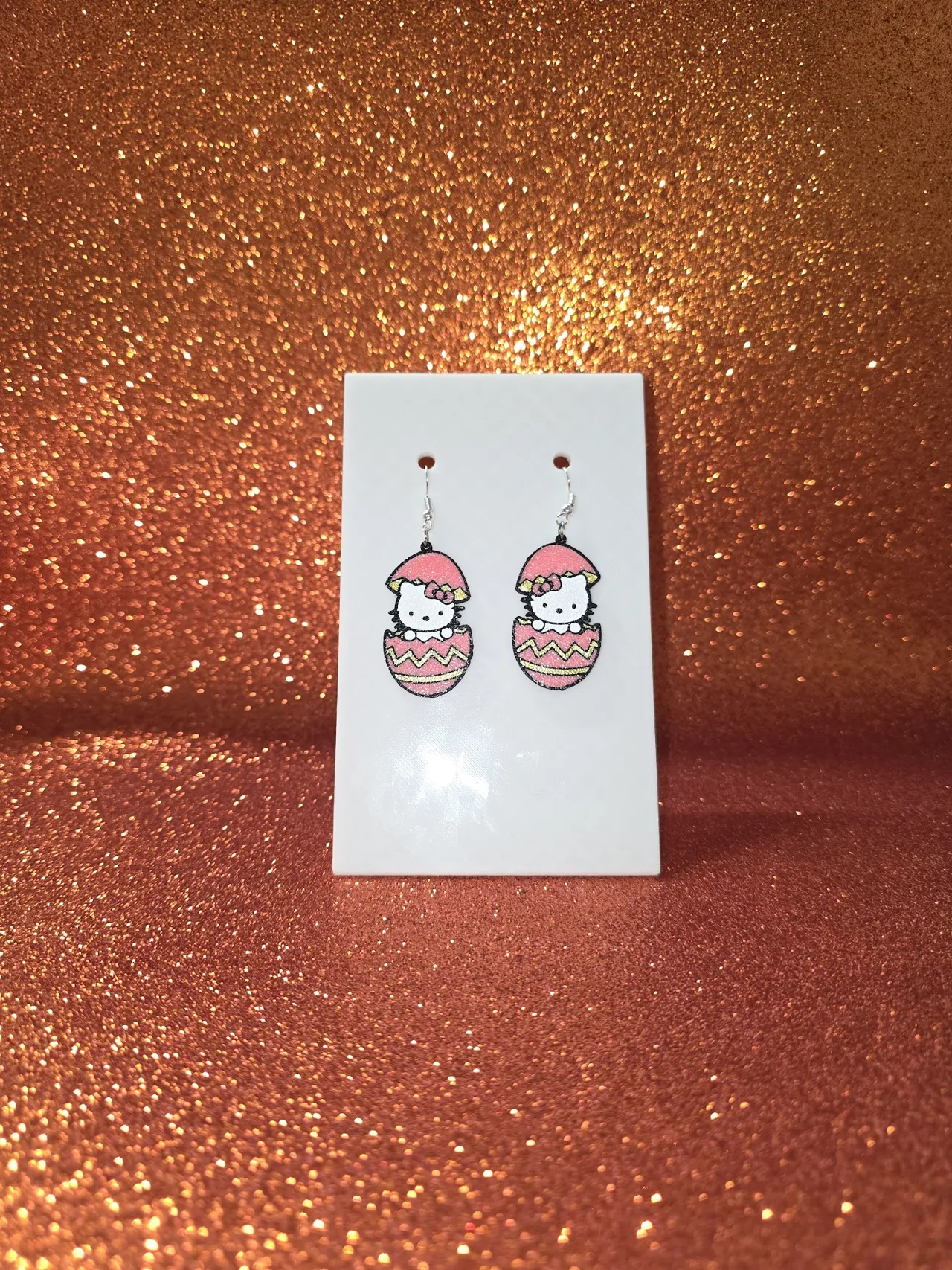 Hello Kitty easter surprise earrings view 2