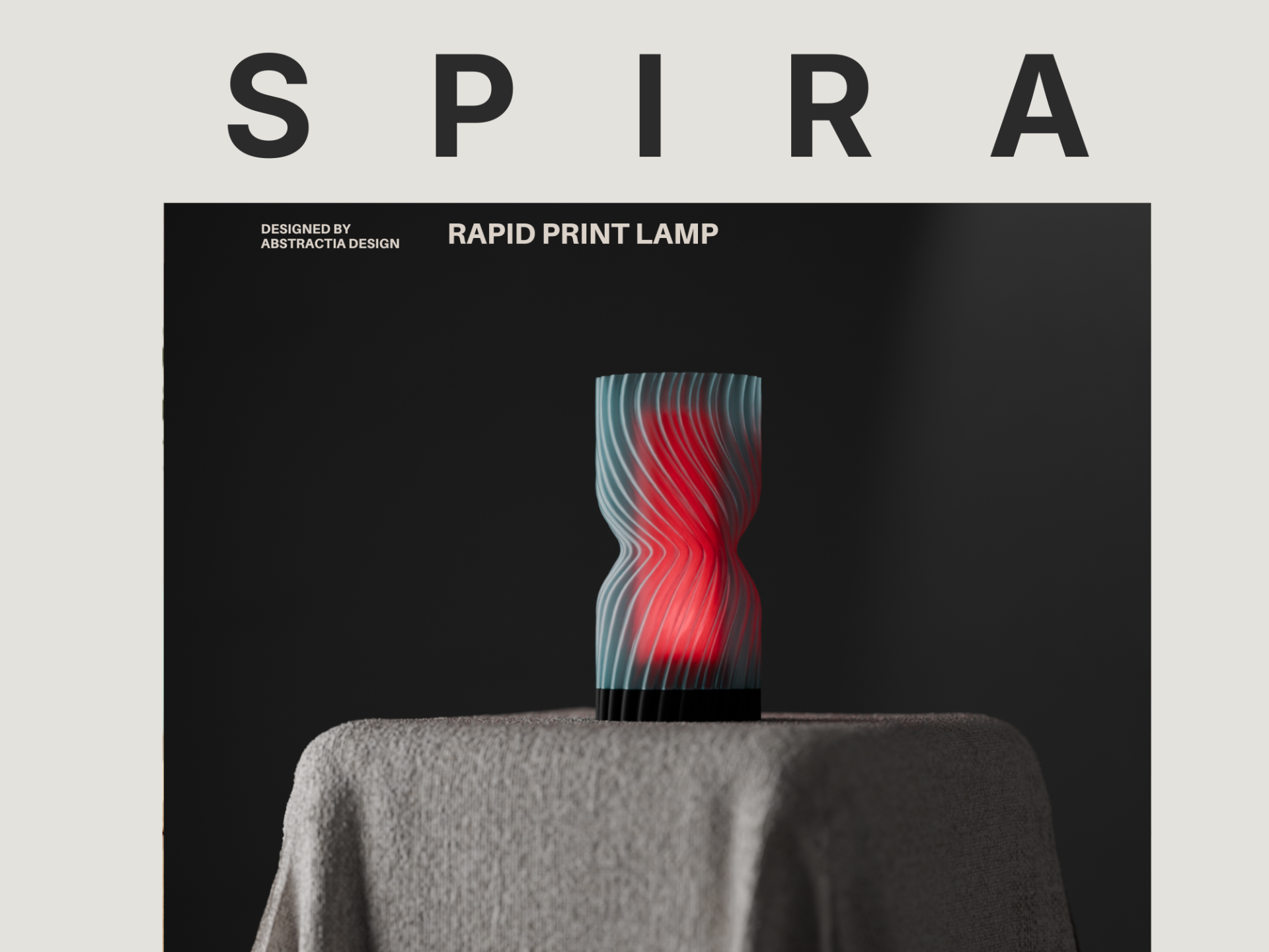 Modern Rapid Print Low Material Use Lamp