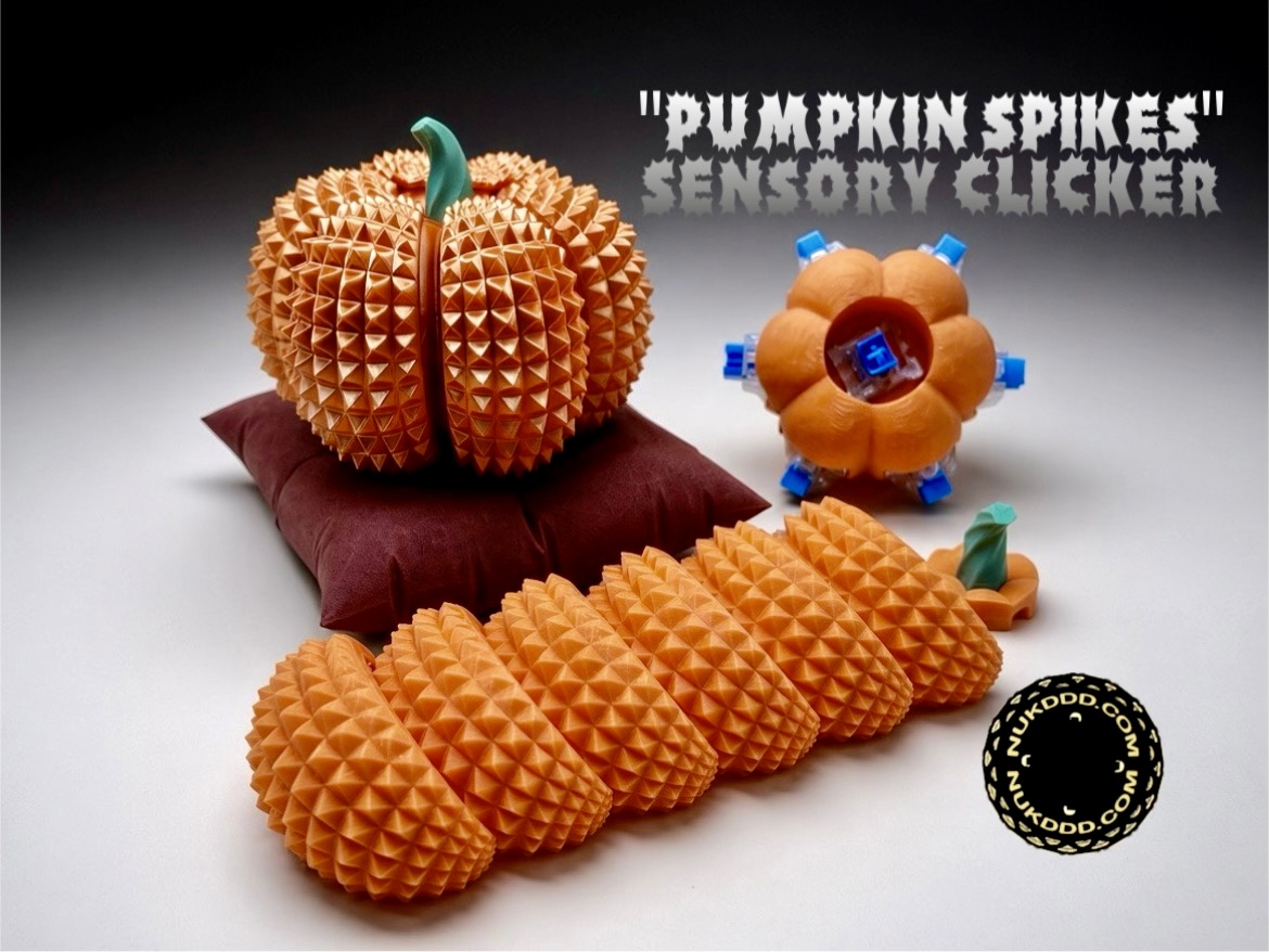 Pumpkin Spikes Sensory Clicker - 1