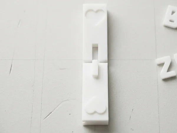 Tampon à gaufrer motif cœur
