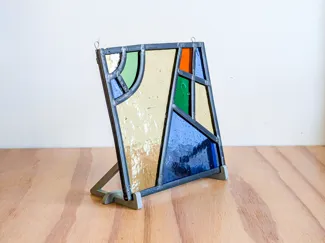Stained Glass and Photo Frame Stand