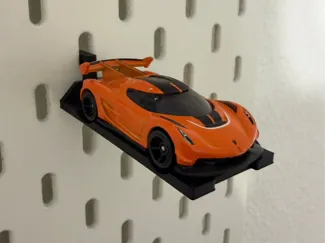 1:64 Scale Diecast Mount for IKEA Skadis Peg Wall