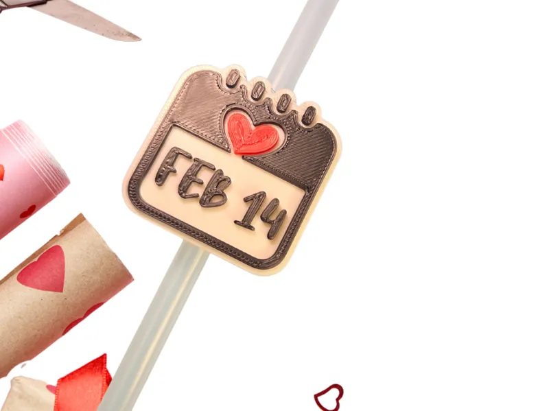 Vday Calendar strawtopper