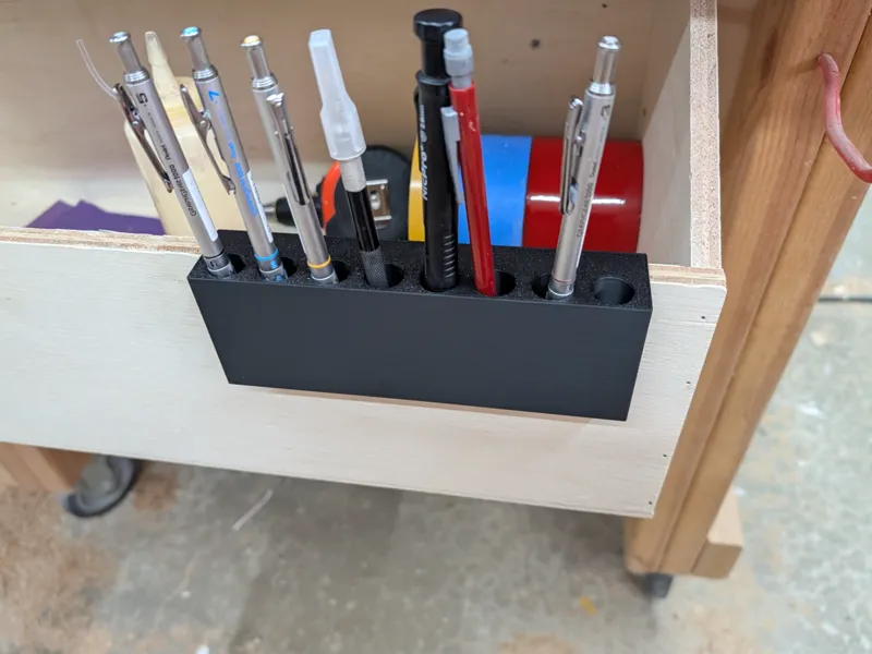 Hanging Pen Holder for 1/2" Plywood