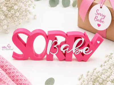 Lettering Sorry Babe