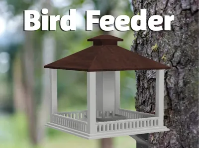 Bird House Feeder (With or  W/O food gravity tube)