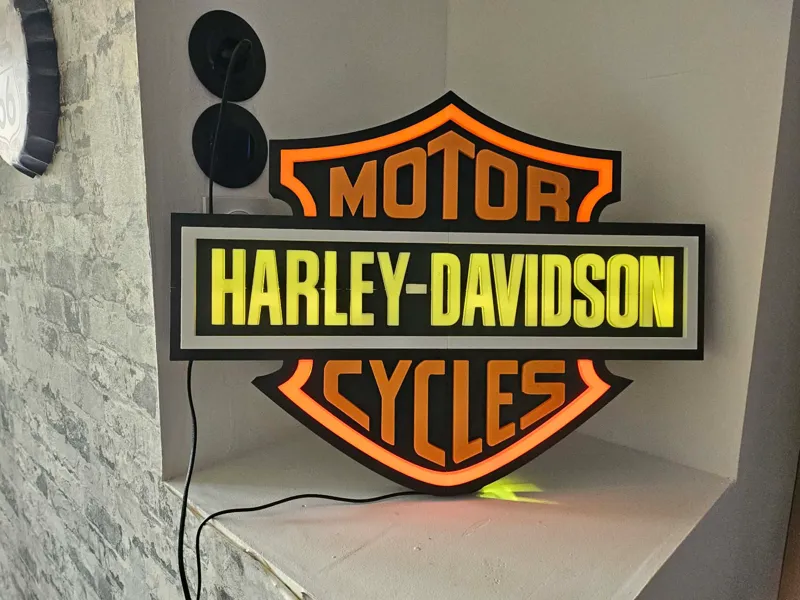 grande enseigne Harley Davidson 