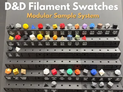D&D filament Swatches