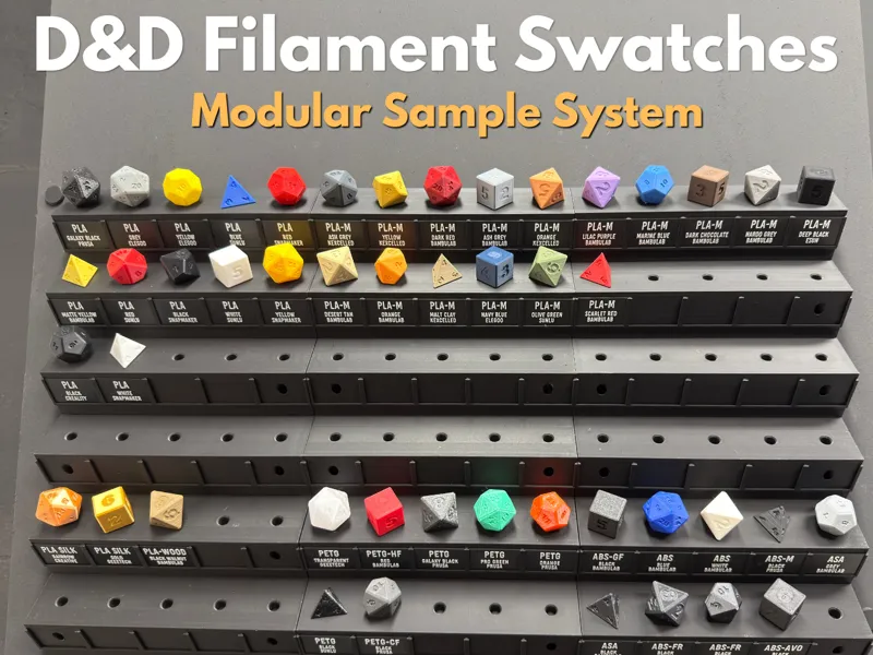 D&D filament Swatches