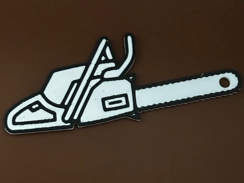 Chainsaw keychain