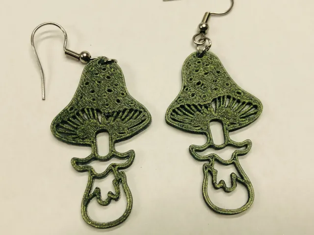 Mushroom earrings #3 no AMS 0.4 mm nozzle