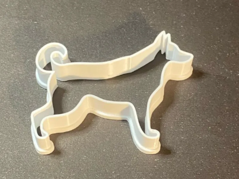 Dog shape cookie cutter