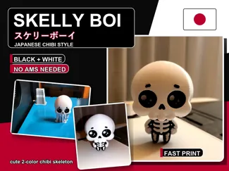 Skelly Boi -  cute & fast  2 color Chibi skeleton 