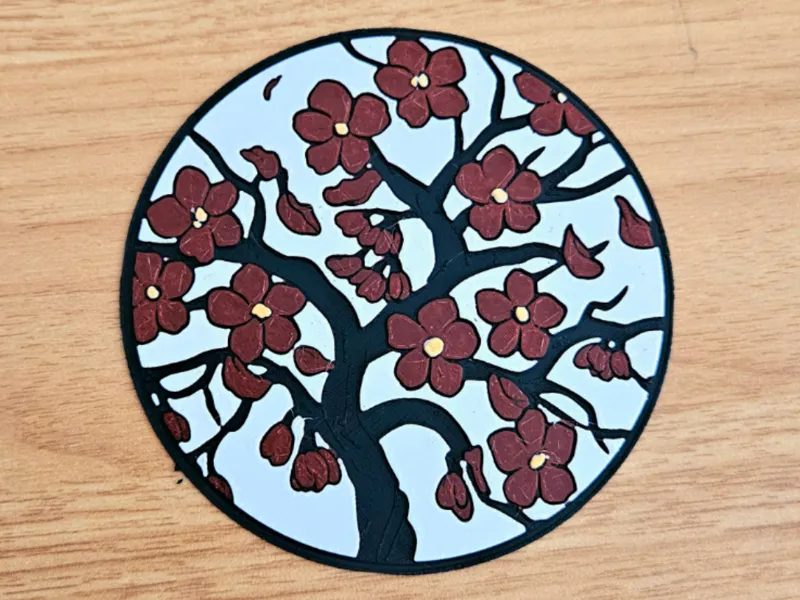 "Blossom Serenity" Coaster