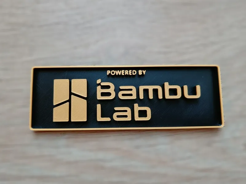 Plaque logo Bambu