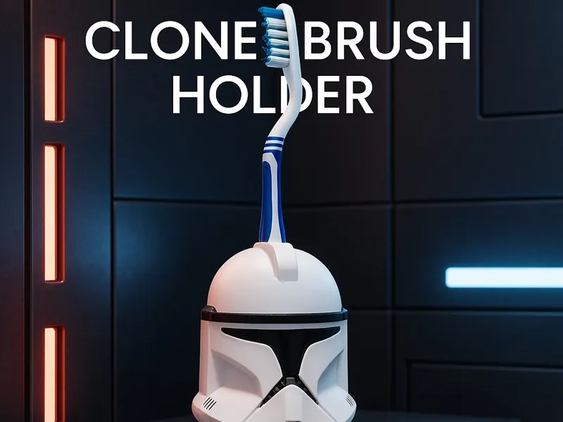 Clone's personal brush holder
