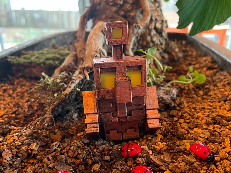 Minecraft Copper Golem posable magnetic Arms/Head