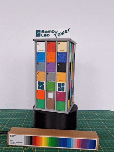 Bambu Lab Filament Sample Tower (for 80 Swatches)