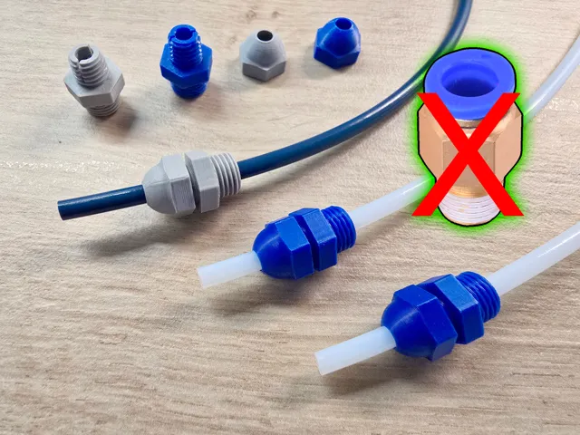 PC4-M10 and PC4-M6 Bambu PTFE Tube Connector