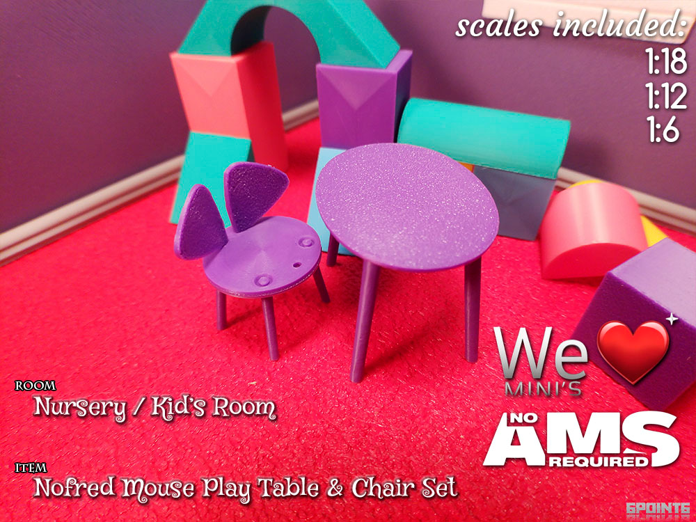 WLM - Nofred Mouse Play Table & Chair Set