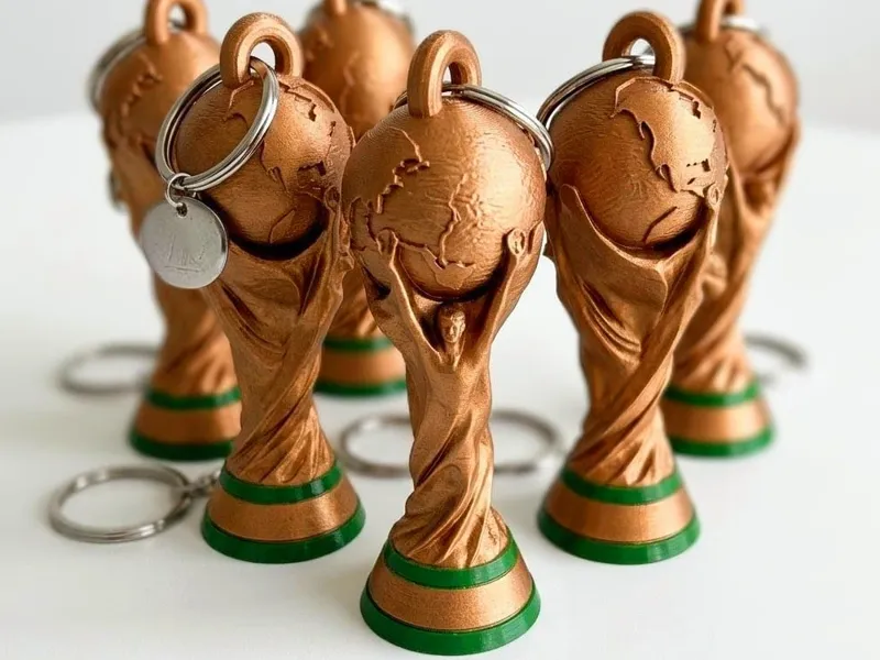 World Cup Trophy Keychain -High Detail & AMS Ready
