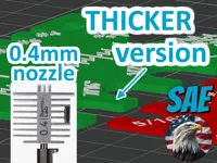 0.4mm nozzle, Thicker version main body