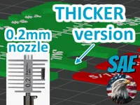 0.2mm nozzle, Thicker version, reduced bottom embossed