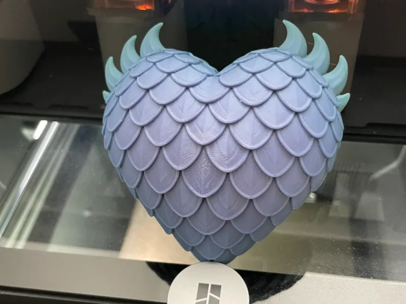 Dragon Scale Hart - Wall Charm