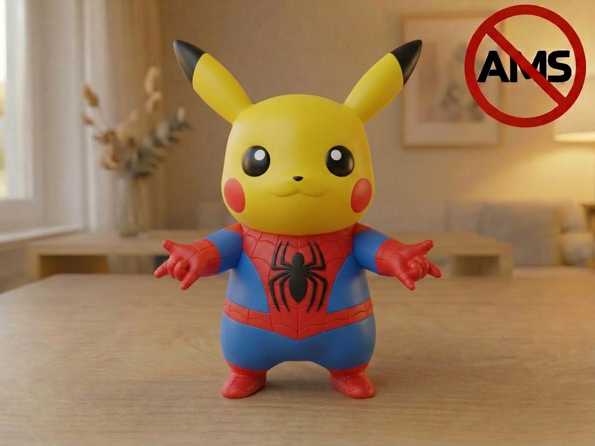 Pikachu x SpiderMan Figurine AMS + No AMS Versions - 1