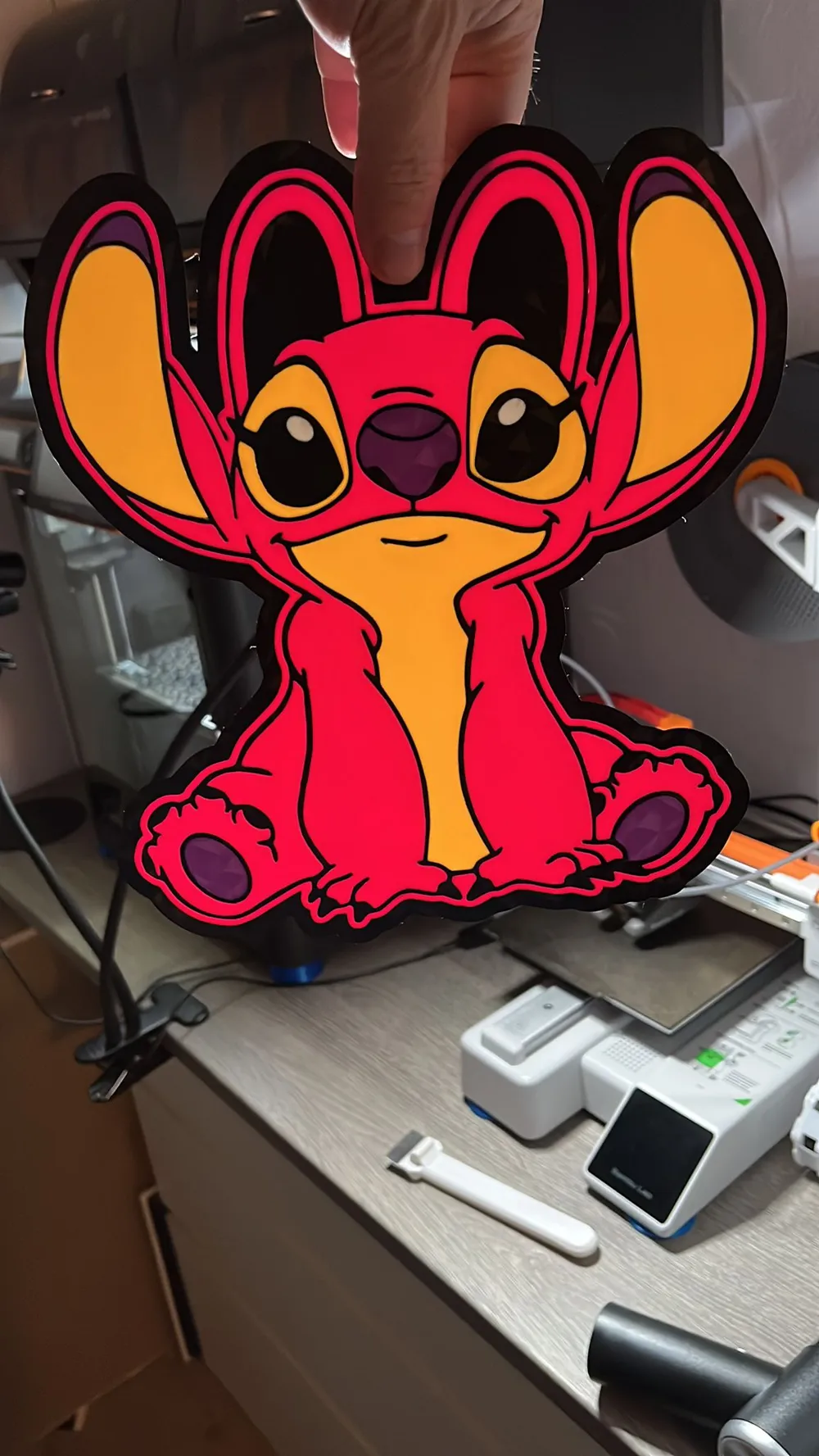Angel Stitch Lightbox - Free 3D Print Model - MakerWorld
