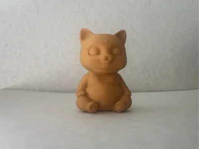 Buddha Cat (no supports, quick)