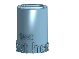 Pencil & pen holder (customizable text)