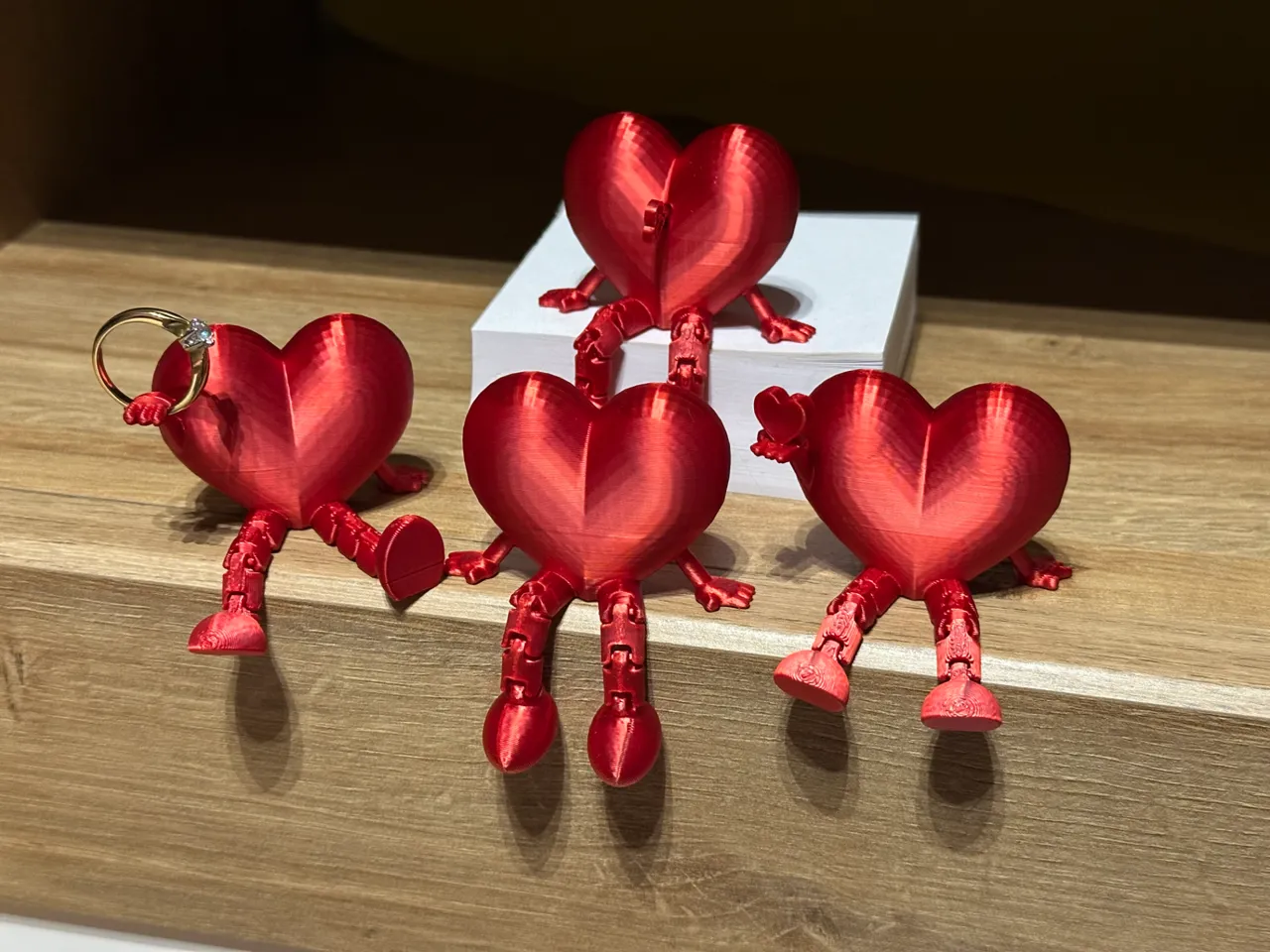 Articulated Hearts - 4 models - Valentine's Day view 2