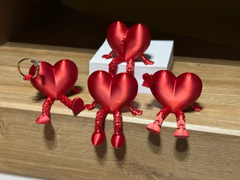 Articulated Hearts - 4 models - Valentine's Day view 2