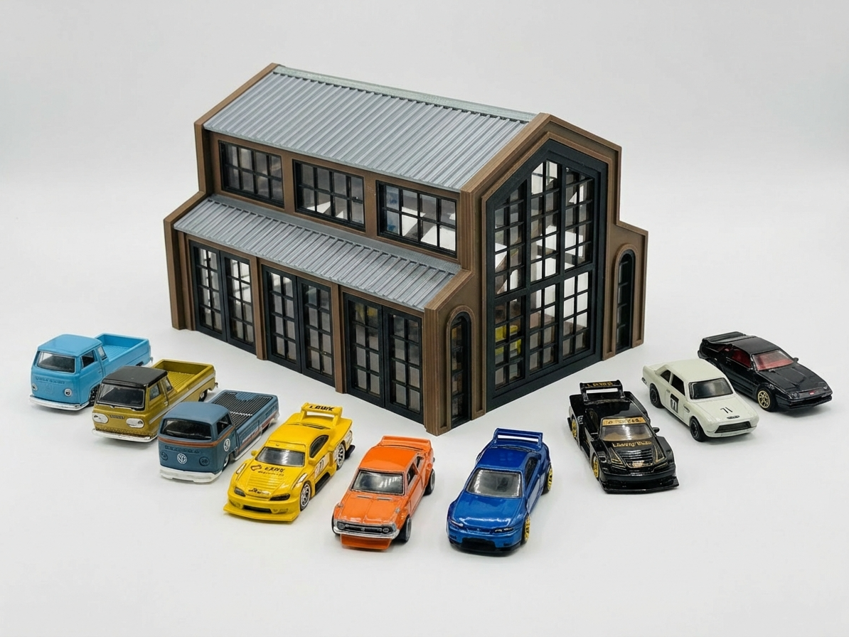 1/64 Glass Barn Diorama
