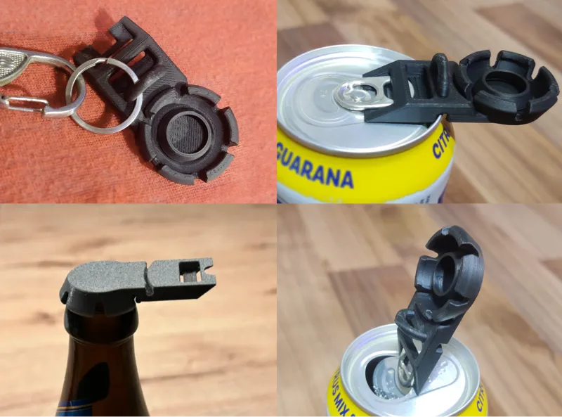 Bottle Cap - Bottle Opener (Keychain, Easy print)