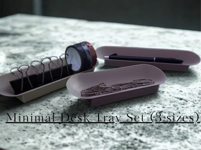 Minimal Desk Tray Set (3 sizes)