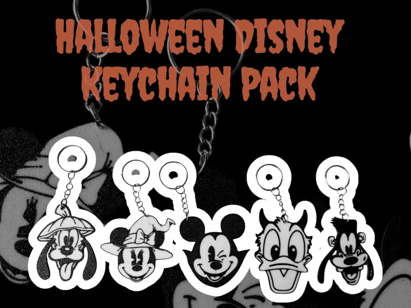 HALLOWEEN Disney Keychain Pack
