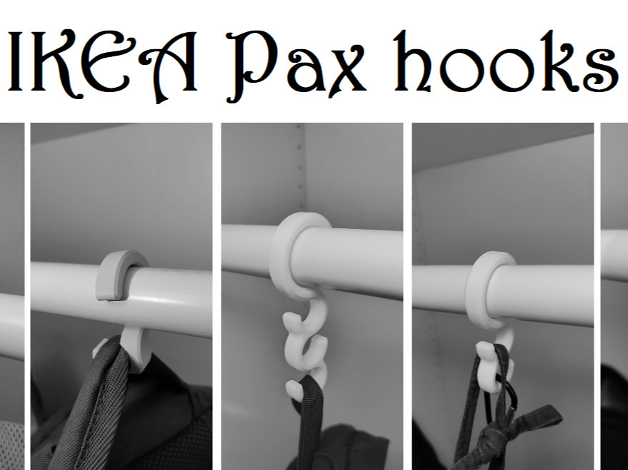 Ikea PAX bracket and hook (hanger)