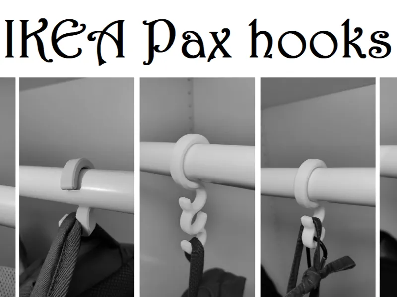 Ikea PAX bracket and hook (hanger)